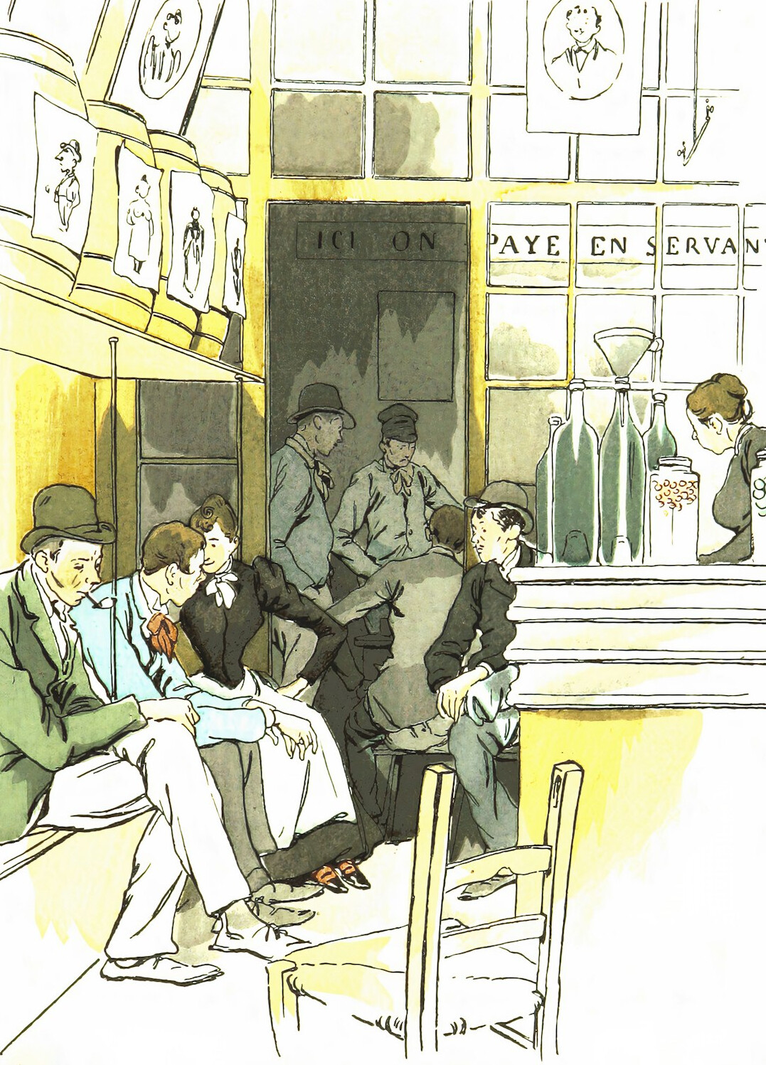 vintage detective illustration